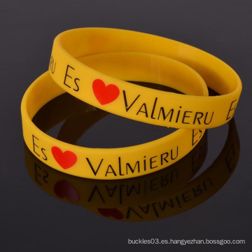 Personalizado personalizado logo wristband de silicona logotipo para el evento